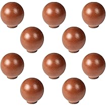 Set 10 Pomelli Rotondi Per Mobili - Con Viti Per Cucina E Cassetti