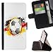 Produktbild FJCases Deutschland Deutsch Flagge Fußball Tasche Brieftasche Hülle Schale Standfunktion Schutzhülle für Huawei Y5 II