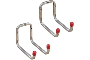 Gedotec Crochet Mural | DUO | Profondeur: 173 mm | 2 Pièces - Crochet universel 2x | Acier Galvanisé | Crochet de rangement à visser | Support d'appareils en métal Crochet d'échelle Garage