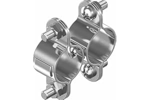 ARBO-INOX Morsetto doppio tubo morsetto beweglich Acciaio Inox 25 mm ARBO inox