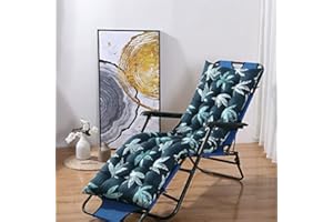 Morbuy Cojín para Tumbona de Jardín, Suave y Cómodo Cojín Reclinable Colchoneta Tumbona Exterior Ideal para Tumbonas, Sillas y Hamacas (53 * 160cm,Hoja Verde)