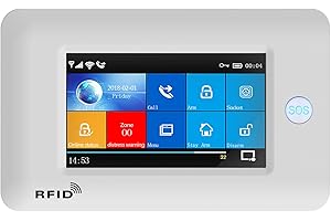 LWOHSI LW206 Sistema de alarma para el hogar inalámbrico compatible, WIFI+GSM, 4G, 100 zonas, App (Smart Life - tuya)