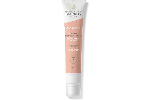 Laboratoires de Biarritz - Crème Réparatrice CICA REPA - Certifiée Bio - Peau Irritée ou Réactive - Visage et Corps - Nourrissons, Enfants & Adultes - 40 ml - Fabriquée en France