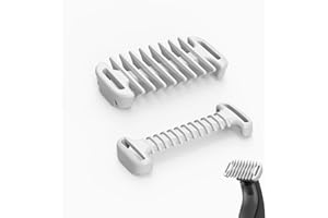 YINKE Zuecos Protector de piel íntima y peine corporal de 3 mm Zuecos para O Blade QP2724 QP2824 QP2520 QP2630 QP6551 QP6531, accesorio de cortadora Electrificación híbrida, 2 piezas