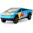 Minniq STORE Tesla Cyber Truck Redbull 1:32 Model Car Exclusive Pull Back Metal Toy car with Openable Doors & Light Music Best Gifts Toys Kids (1:32 Tesla CyberTruck Redbull (Blue))