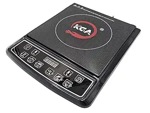 KGA Induction Cooker Smart Cook Ceramic Plate - KGA 63 (1600W), Crystal Glass Copper Induction, 6 healthy pre-cooking modes and 6 auto cook option