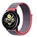 Produktbild Mumuj Magic Nylon Armband für Samsung Watch Smart Watch Armband, Leder Uhrenarmband Anpassbare Bequemen Ersatz Armbänder mit Edelstahl Schnalle (A)