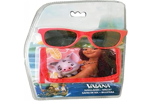 Disney - Vaiana Set Lunettes De Soleil avec Porte Feuille, WD17837