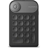 HUION Keydial Mini K20 Express Keys Remote Keyboard Bluetooth 5.0 for Pen Display and Drawing Tablet with Dial Controller + 1