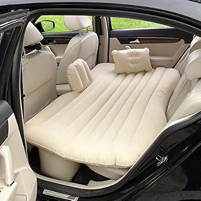 Vinteky® SUV Matelas gonflable avec pompe à air, lit gonflable, Windbreak, Camping Siège auto universel arrière étendu, Coussin inondé Matelas étanche, Matelas gonflable convertible en Canapé gonflable avec gonfleur électrique pour les voyages ex…