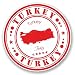 Produktbild 2 x Türkei Vinyl Aufkleber Aufkleber Laptop Reise Gepäck Auto Ipad Schild Fun # 4559 - 10cm/100mm Wide