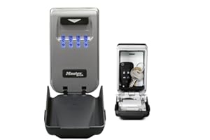 ‎MASTER LOCK Master Lock Schlüsseltresor mit beleuchteten Zahlenrädern, Wandhalterung, Aussen, 12.6 x 7.2 x 5.2 cm, Schlüsselsafe