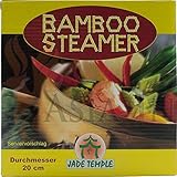 JADE TEMPLE 17115 Steamer-Set, Bambus 2 Körbe mit 1 Deckel,braun 16 x 21 x 21 cm JADE TEMPLE 17115 Steamer-Set, Bambus 2 Körbe mit 1 Deckel,braun 16 x 21 x 21 cm