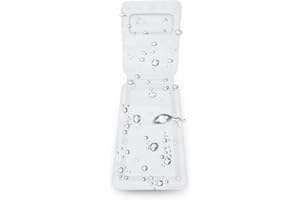 Semme Tapis Moelleux pour Oreiller de Baignoire, Matelas pour Le Bain Complet Spa avec Repose-tête Confortable et Grandes ventouses antidérapantes