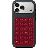 Coverzone Dikd&ouml;rtgen Vantuzlu Yapışkan Telefon Tutucu Taşınabilir Silikon Yumuşak Telefon Standı Geniş Kullanım Alanı Bordo