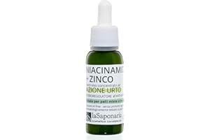 LASAPONARIA La Saponaria | Niacinamide + Zinco | Siero viso per acne con azione sebo-equilibrante e anti-imperfezioni, ideale per pelli miste e impure. Aiuta a ridurre brufoli, punti neri e imperfezioni, 30 ml.
