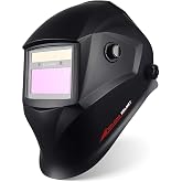JALUWELD Automatic Welding Face Shield, DIN4/9-13 Auto Darkening | Solar Energy Welding Mask,ARC TIG MIG/mag Grinding Mode,Co