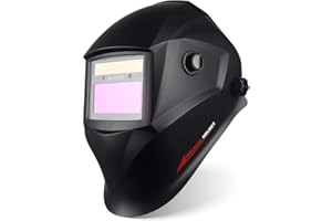 JALUWELD Careta Soldar Automatica,Energía Solar Mascara de Soldar Gran Vista Careta Soldadura Automatico Oscurecimiento ARC TIG MIG/mag Grinding Completo con 5 Lentes
