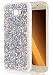 Produktbild Nnopbeclik Hülle Silikon Transparent Für Samsung Galaxy A7 2017, Durchsichtig Ultra Slim TPU Kristall Tasche Etui, Luxus Bling Glitzer Clear Case Schutzhülle Variable Farbe Pailletten Muster Glänzend Strass Stoßdämpfend Transparent Schutz Handytasche Crystal Blume Case Schale Bumper Pour Samsung Galaxy A7 2017 [Silber]
