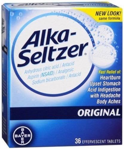 Alka-Seltzer Original Effervescent Tablets -36 Count