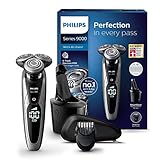 Lieferumfang: Rasierer S9711/31, Reinigungssystem SmartClean Plus inkl. Reinigungskartusche, SmartClick-Bartstyler, Reisetasche. Farbe: chrom/schwarz