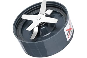 HONGCHAOUS Podstawa ostrza ze stali nierdzewnej, część zamienna do uszczelek sokowirówki Nutribullet, części zamienne NutriBullet i akcesoria z 6 żebrami do miksera NutriBullet 900W