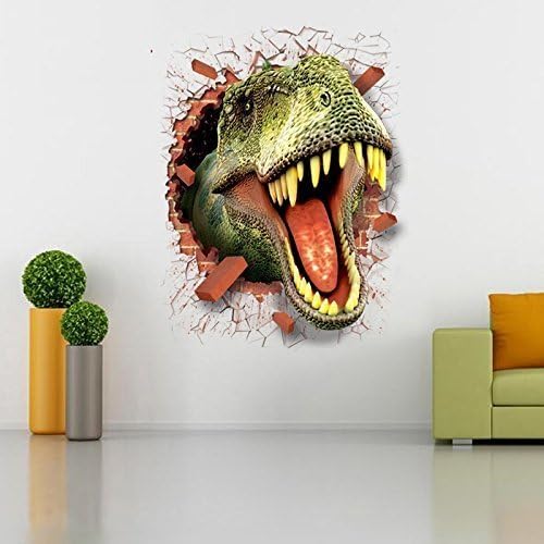HOOLEE 50 * 70 cm Creative 3D Dinosaur Wall Sticker for Family Decoration