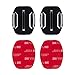 Produktbild madridgadgetstore® 2 flache Halterungen + 3 M Sticker Aufkleber Stickers für Kamera Camcorder Go Pro GoPro HD hero6 Hero5 Hero4 Hero3 + Hero3 Hero 6 5 4 3 + 3 2 1 Black Silver 4 K60 Session SJCAM SJ4000 SJ5000 SJ6000 SJ7000 M10 M20 Rollei Xiaomi Yi 4 K Rollei Campark Montage bei sportlichen Helm flache Oberfläche Aktion Helmet Ersatz Ersatz Spare Hohe Qualität Gratis Versand