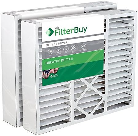 2 - 16x25x5 Honeywell Pleated AC Furnace Air Filters. AFB Silver MERV 8. by FilterBuy