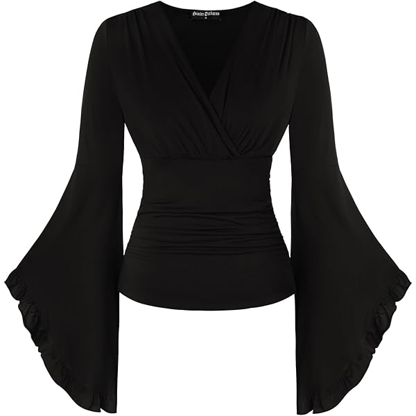 NFAOEGJ Middeleeuwse kleding voor dames, middeleeuwse top met lange mouwen en riem, Victoriaans renaissance-kostuumset voor carnaval, Halloween, cosplay (wit riem, M