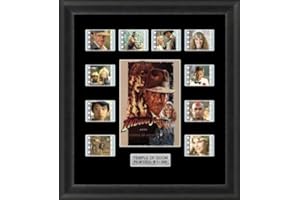 FILMCELLBIZ INDIANA JONES & THE TEMPLE OF DOOM Back Light Backlit Limited Edition Film Cells - Genuine 35mm Framed Film Cell Memorabilia - Movie Art for Cinema Fans & Collectors 5 Volt USB Powered Led Backlight