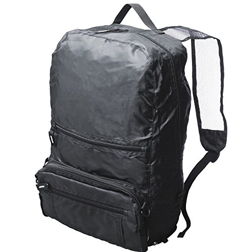 Preisvergleich Produktbild Faltrucksack Rucksack Reiserucksack Schwarz Nylon Leicht