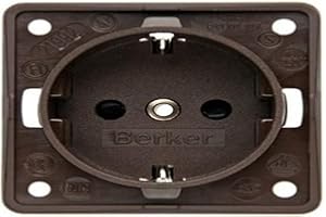 Berker Integro Enchufe Schuko marrón mate suelto