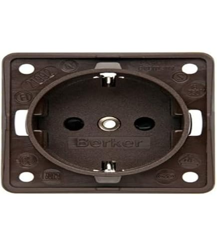 Fawo Schuko-Steckdose Ohne Deckel – Grau, Lose, 31 Mm Einbautiefe