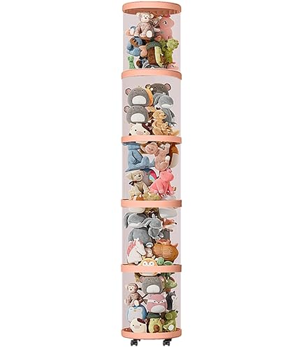 Stofftier Aufbewahrungsröhre 97x28x28cm - Transparenter Organizer Für Plüschtiere