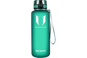 ‎SUPER SPARROW Super Sparrow Trinkflasche - 1.5L - Wasserflasche Auslaufsicher -Sportflasche BPA-Frei | Schule, Sport, Wasser, Fahrrad