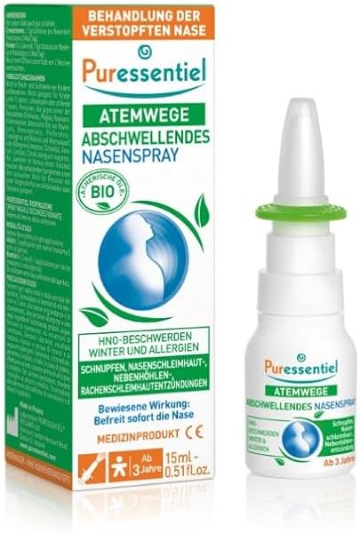 Puressentiel - Spray Nasal Décongestionnant aux Huiles Essentielles Propolis et Echinacée Bio - Pour nez bouché, irrité et qui coule - Rhume - Eau de mer -15ml - 1