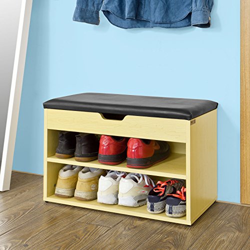 SoBuy® Schuhbank,Sitzbank,Schuhregal, Schuhschrank, Schuhtruhe, FSR25-W - 8