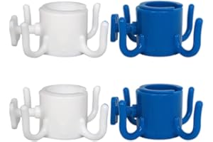 LONSVTTU 4 Pièces Crochet Suspendu pour Parasol de Plage Crochet pour Parapluie en Plastique Suspendu 4 Broches Porte-Parapluie de Plage pour Serviettes Chapeaux Vêtements, Accessoires de Voyage de Plage