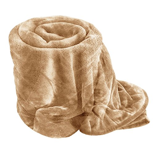 EGYPTO Fleece Blanket - Extra Soft Fur Brush Fabric, Super Warm Bed Throw, Lightweight Sofa Blanket, EGYPTO Fleece Blanket - Extra Soft Fur Brush Fabric, Super Warm Bed Throw, Lightweight Sofa Blanket,