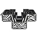 Beautify Professional Large Zebra Print Aluminium 8 compartment Beauty Box Cosmetics & Make Up Case