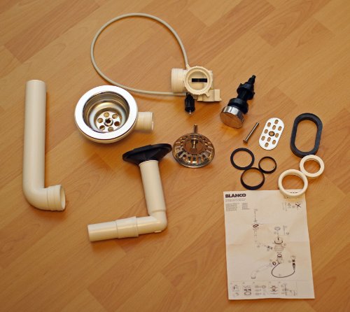 Blanco Ablaufgarnitur 3,5″ mit Exzenterbedienung und Überlauf oval kpl. - 2