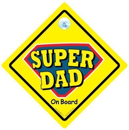 Superdad coche señal, Superdad a bordo, Superdad, señal de bebé a bordo, adhesivo para parachoques, pegatina, bebé señal, Bebé Coche Señal, señal de coche Dad, Daddy señal de coche, pegatina de coche, Padre Sign