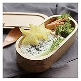 Elección ecológica. Esta caja bento de madera para el almuerzo tiene pintura natural, no contiene BPA, PVC ni ftalatos. Fácil de limpiar y reutilizable.