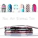 Perfect Summer Peel Off Liquid Base Coat Nail Skin Cream 15ml + 5PCS Nail Sponge Stamper + Stainless Steel Nipper Bent Tweezers + 10PCS Nail Strip Tape Nail Art Manicure DIY Tools