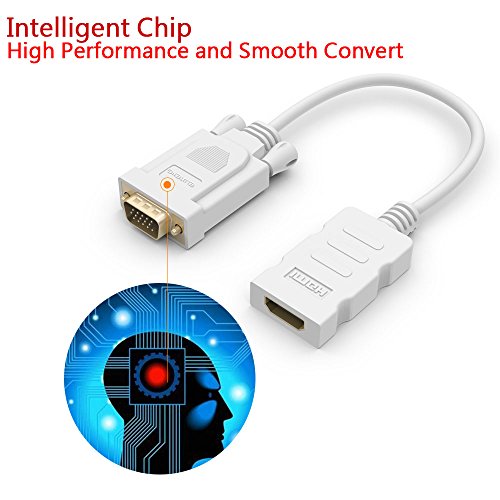 ELUTENG HDMI auf VGA Adapter Kabel 1080p Full HD Adapter HDTV HDMI VGA Male Vergoldete Kontakte für Apple TV , Chromebook , DVD Player , Macbook , Laptop , Ultrabook HDMI to VGA Converter - 2