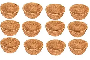 COIRGARDEN-Coco Fiber Liner - Hanging Planter POTS - Coir Liner - Basket Liner 8INCH - 12 Pieces