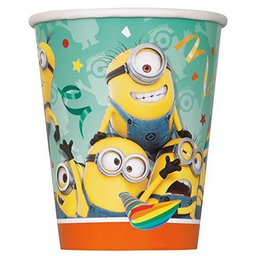 Minions – 8 Pappbecher / Partybecher 270 ml – Ich einfach unverbesserlich - Geburtstag & Party