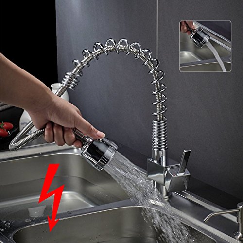 Preisvergleich Produktbild Auralum Niederdruck Küchenarmatur Herausziehbar Spültischarmatur Küche Wasserhahn Mischbatterien für Küche Waschtischarmatur Waschbecken