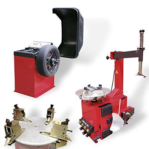Preisvergleich Produktbild Reifenauswuchtgerät + Reifenmontiergerät + Motorradset